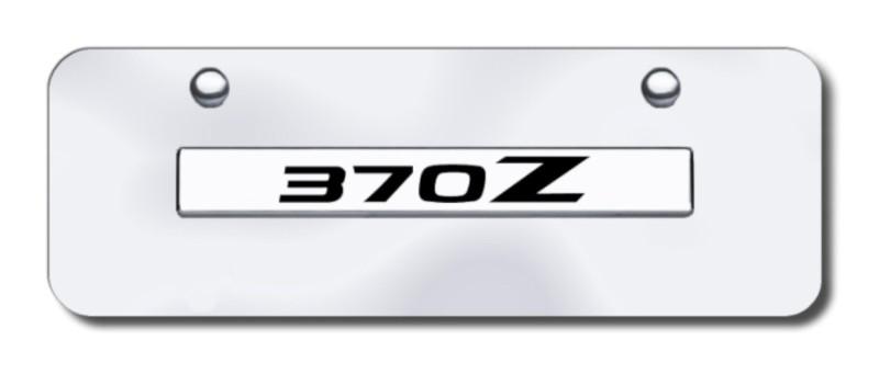 Nissan 370z name chrome on chrome mini-license plate made in usa genuine