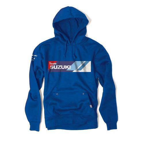 Factory effex team suzuki hooded pull over sweatshirt-  blue