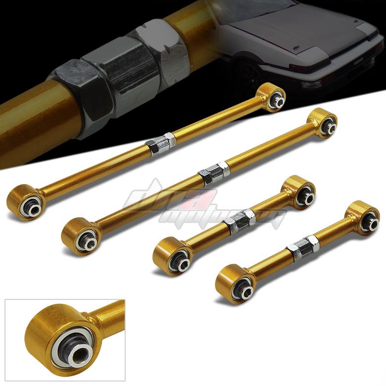 84-87 corolla ae86 gold rear lateral link+trailing control arm suspension kit