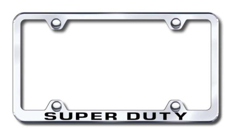 Ford super duty wide body  engraved chrome license plate frame -metal made in u