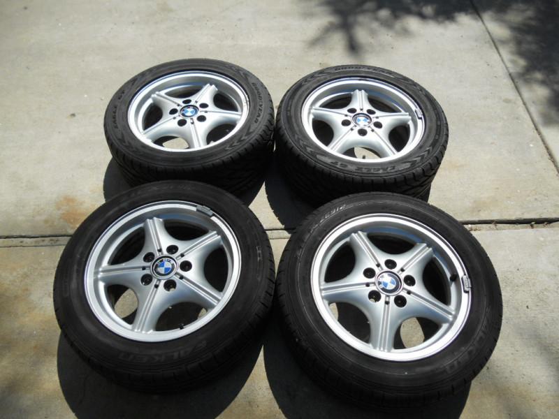 Bmw z3 z4 e36 e46 318 323 325 328 16 inch 16" oem  alloy wheels rims tires 