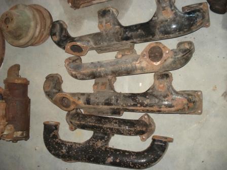 1941 cadillac exhaust manifolds  no reserve