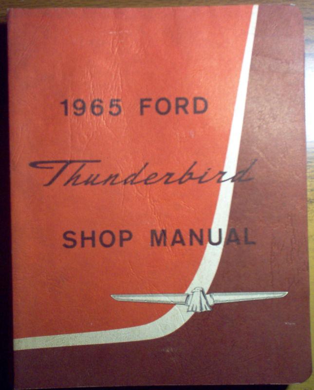 1965 ford thunderbird service shop repair manual oem fomoco 65