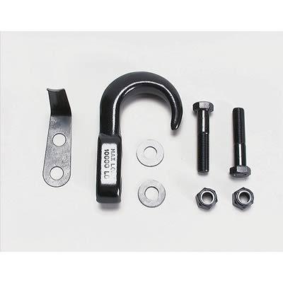 Pro comp tow hook steel black 10000 lb. rating with hardware universal each