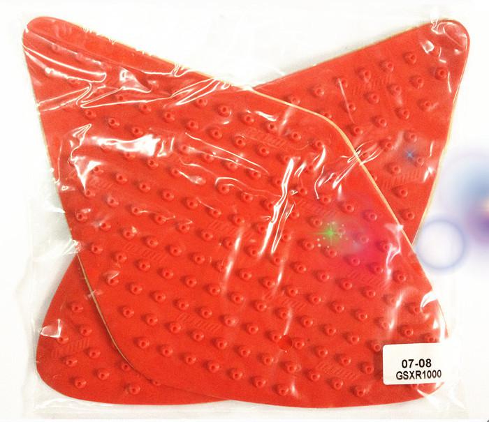 Tank traction side pad gas grip protector gsxr 1000 2007-2008 best red 