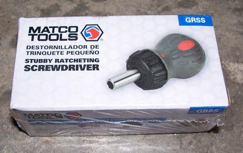 New matco tool stubby ratcheting screwdriver grss 