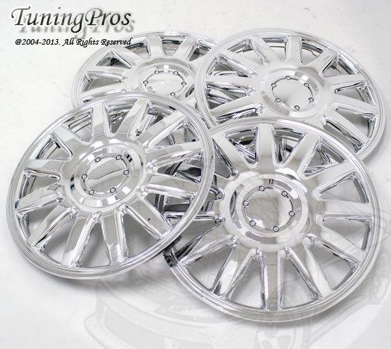 4pcs chrome wheel cover rim skin covers 15" inch, style 610 15 inches hubcap