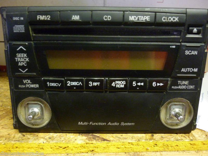 01-02 mazda 626 millenia radio single disc cd player gj4h669r0 factory *