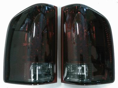 Chevy silverado 1500 07-12 red led smoked lens tail lights rear lamps left+right