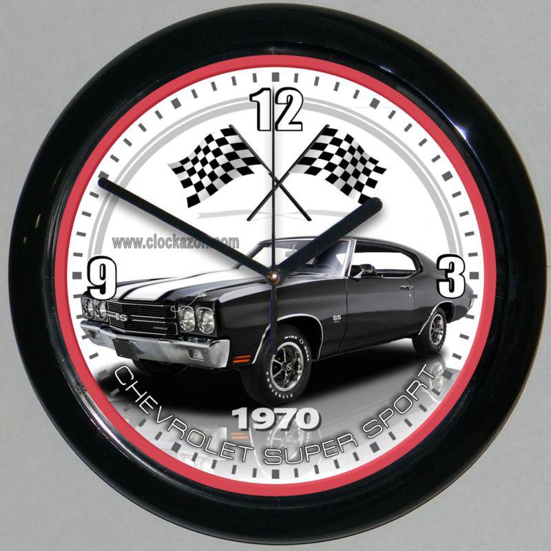 1970 chevrolet chevelle 10 in. decorative wall clock - more vehicles to choose!