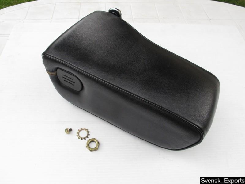 Mercedes w116 black leather center armrest complete console excellent 6.9 300sd