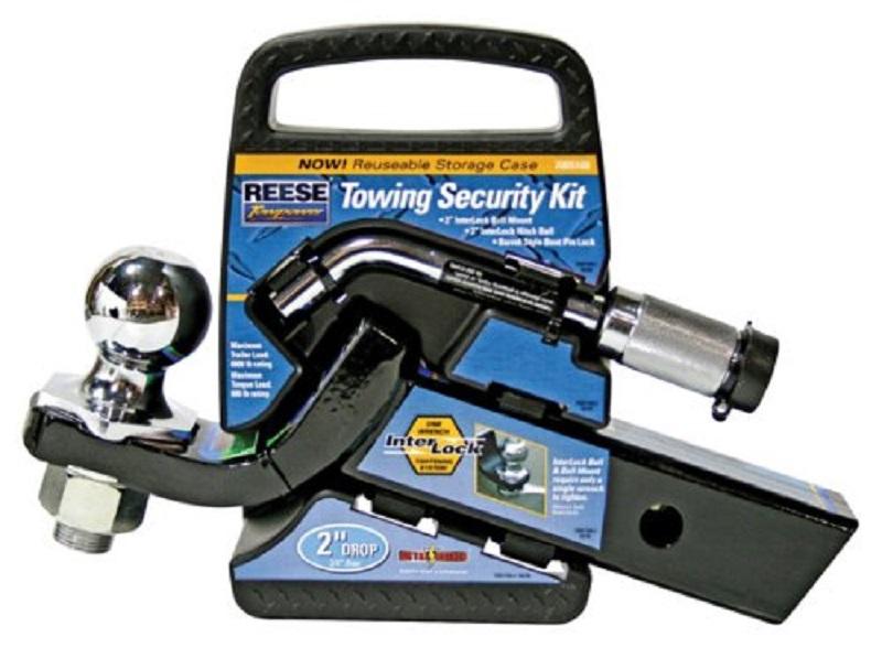 Reese towpower 7005100 class iii towing security kit 2” ball locking pin & hitch