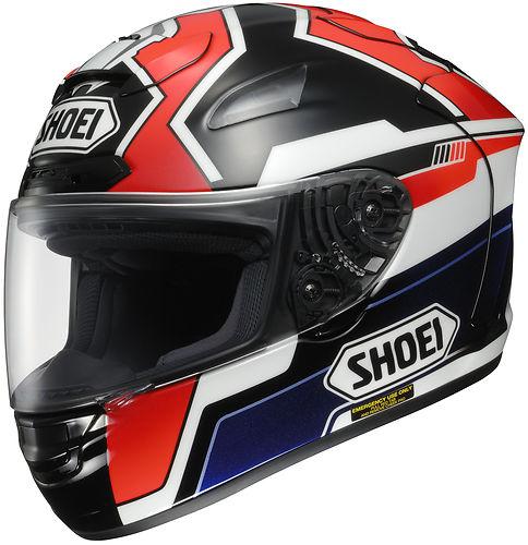 Shoei x-twelve marquez full face motorcycle helmet red blue size x-large