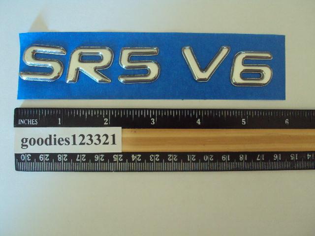Toyota sr5 v6 soft plastic emblem used 