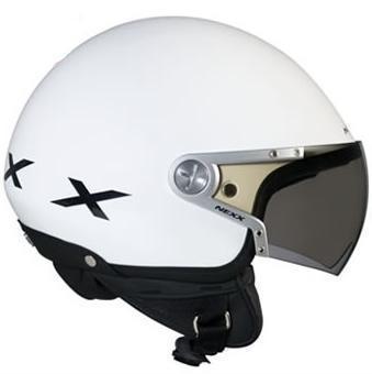 Nexx x60 rap helmet - white/black open face scooter helmet