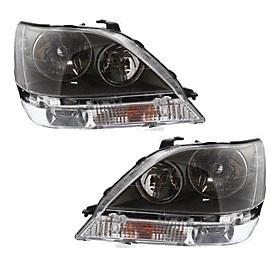 New headlight headlamp assembly pair set driver+passenger side left+right w/bulb