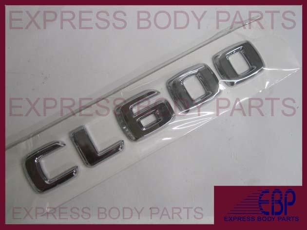 Mercedes benz cl600 cl chrome trunk logo lettering badge emblem rear back lid