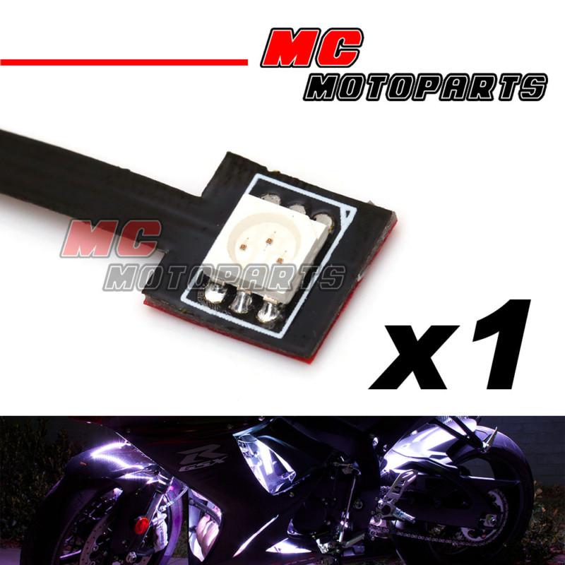1 pc white tiny prewired smd led 5050 12v accent light for hyosung motorcycle