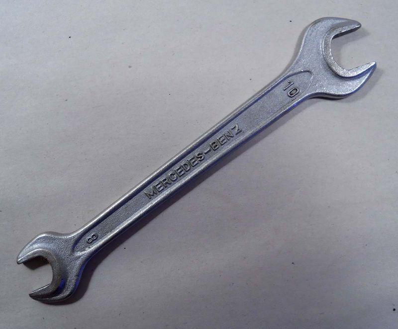 Vintage mercedes-benz open end wrench 8 - 10  mm matador din 895