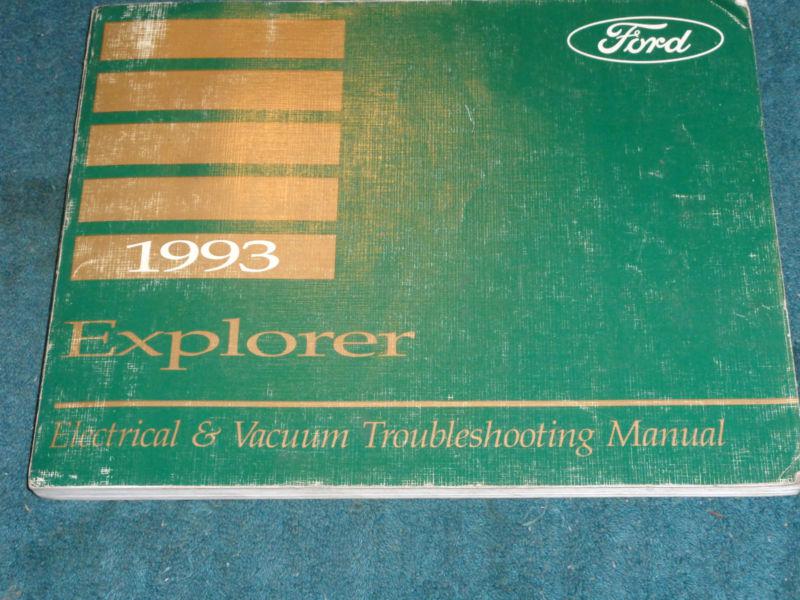 1993 ford explorer / wiring & vacuum diagram shop manual / original