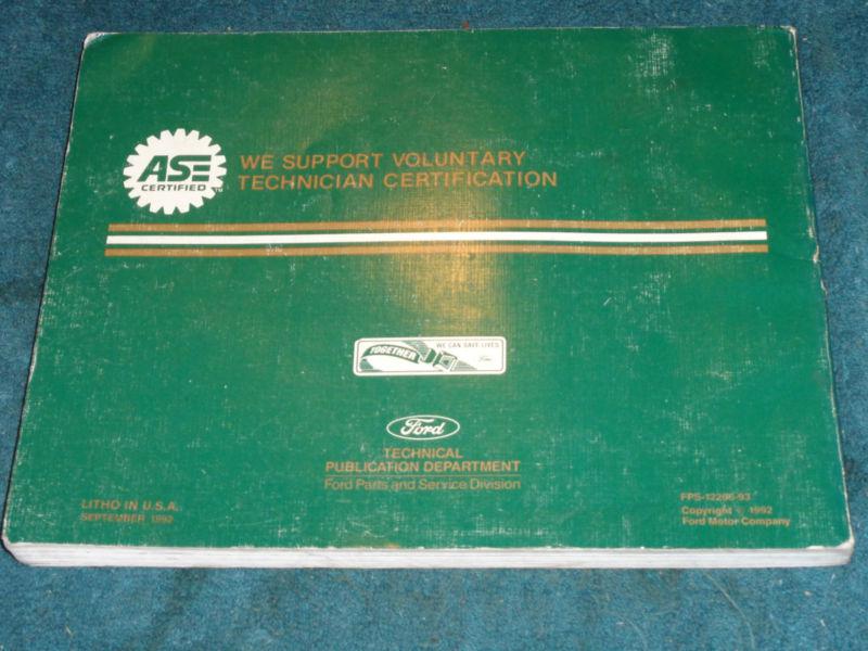 Sell 1993 FORD EXPLORER / WIRING & VACUUM DIAGRAM SHOP MANUAL