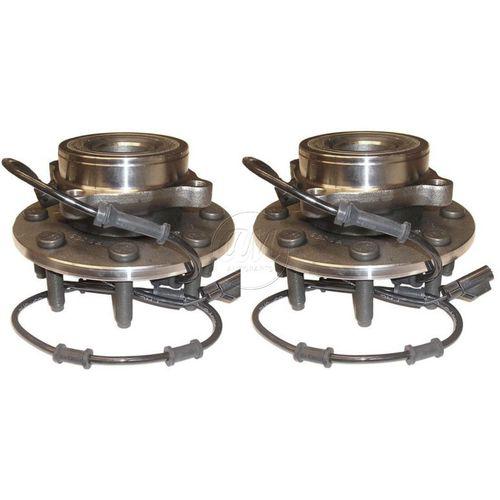 Front wheel hub & bearing left & right pair set for 03-05 dodge ram 4wd w/abs