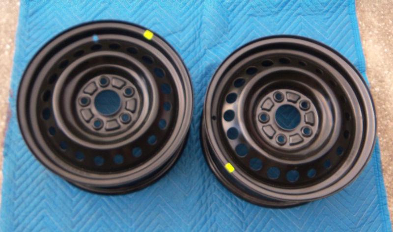 New pair 2  15" honda civic 2012 2013  12 13 steel wheels genuine oem  rims
