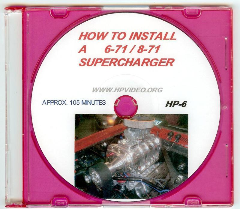 How to install a 6-71  8-71 blower supercharger kit video manual "dvd" 