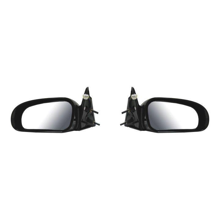 Power side view door mirror black assembly pair set driver passenger left/right
