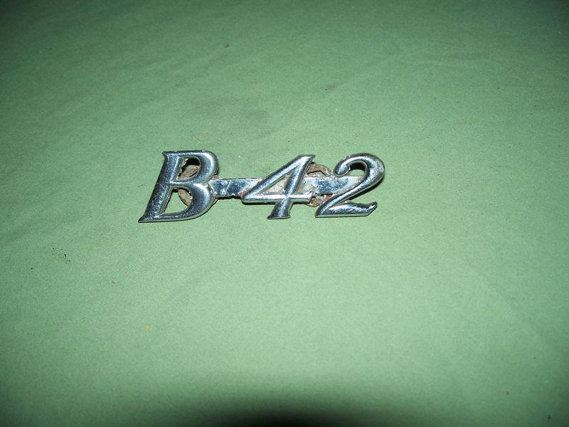 Vintage b-42 metal emblem