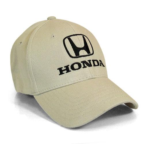 Honda logo flex fit beige baseball hat, baseball cap, licensed, + free gift