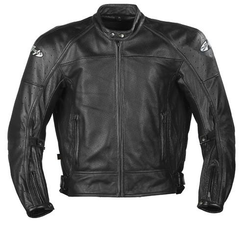 New joe rocket sonic 2.0 leather perf jacket, black, med/md