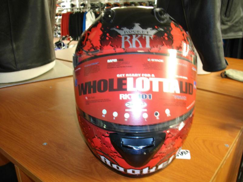 New joe rocket motorcycle helmet red/black size xl