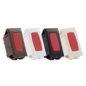 Jr products 12 volt white with red lamp indicator 5 pack 12751-5
