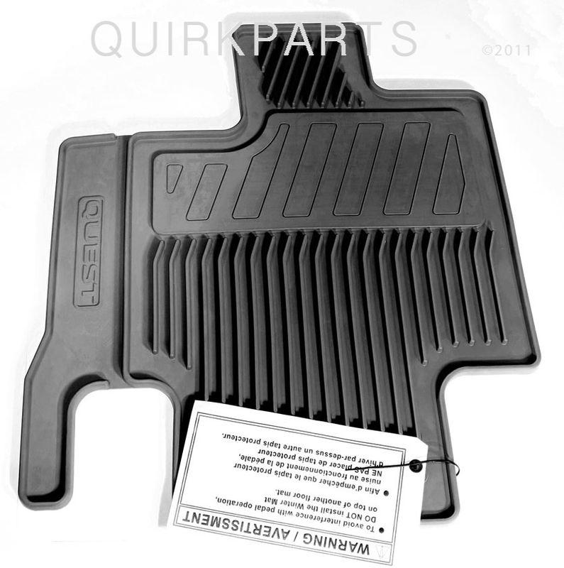 Sell 2011 Nissan Quest All Season Rubber Floor Mats Set Of 3 Grey