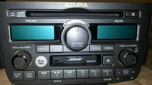 03-04 acura mdx bose radio cd cassette dvd rear power & code 39100-s3v-a610 *