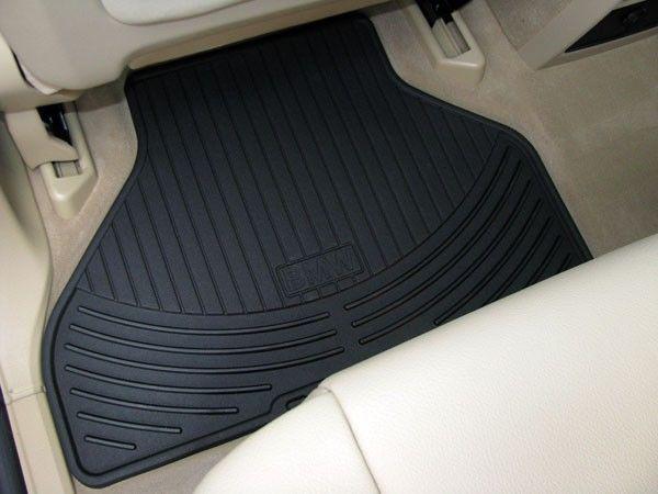 *bmw oem rear only black rubber mats old style e92 coupes to 08/07 82550417889