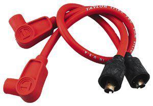 Taylor red 8mm custom spark plug wire set harley universal 90° kit