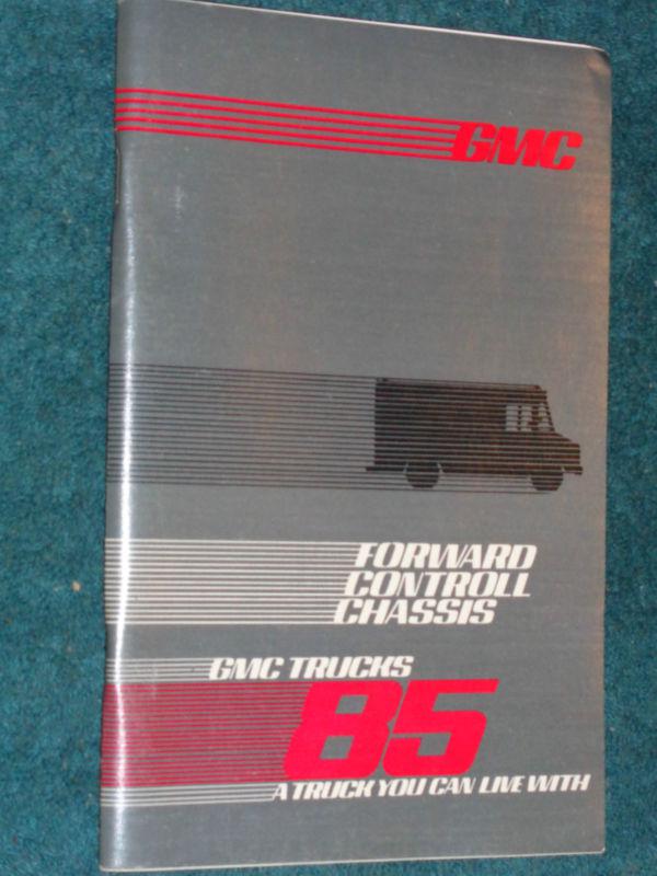 1985 gmc delivery van owner's manual  / original"p" series guide book