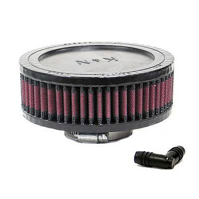 K&n air filter element round straight cotton gauze red 2.063" dia inlet ra-0550