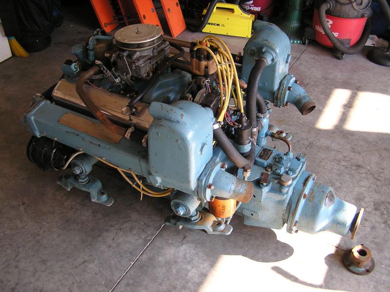 Chris craft 327 marine engine complete with trans and reduction gear/ vgc