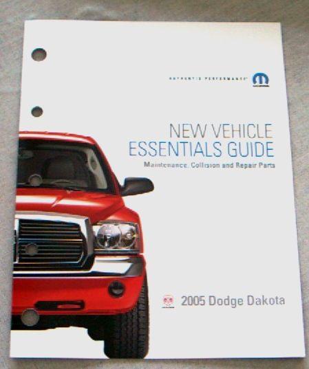 2005 dodge dakota dealer only part reference owners guide literature brochure!