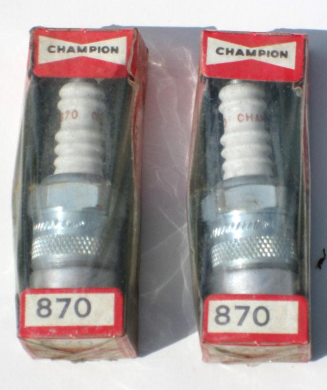  vintage champion spark plugs 870 / qty - 2