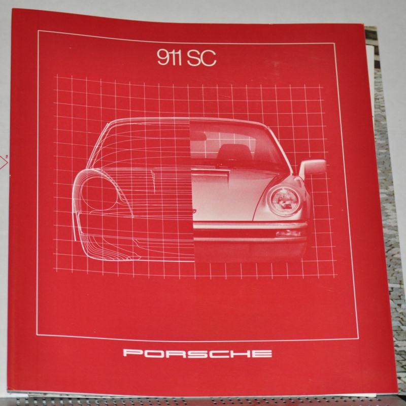 1981 porsche 911 sc dealer brochures 3 different items coupe targa 911sc