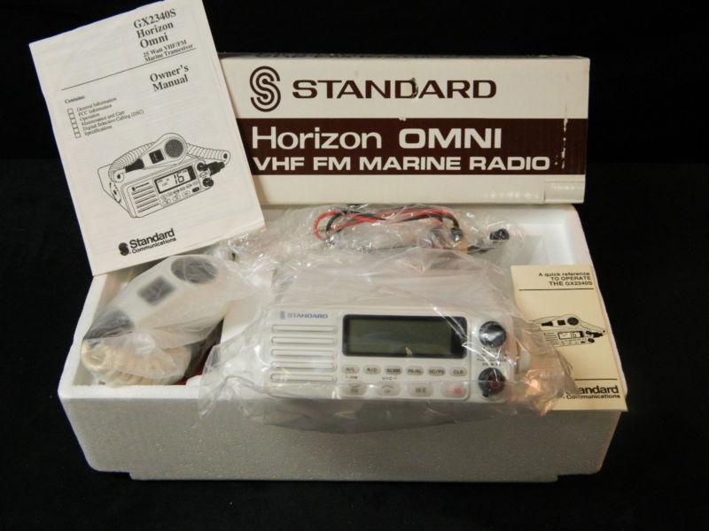 Standard horizon omni vhf fm marine radio gx2340s  25 watt 12 volt new in box
