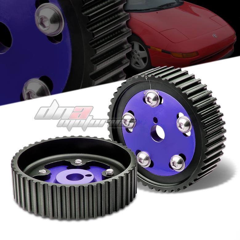 Toyota 3sgte/3s-gte engine mr2/celica w20 blue anodized aluminum cam gear pulley