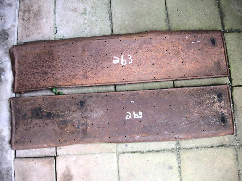 1920's 1930's chevrolet running boards 43 1/4 in long 10 1/8 in wide