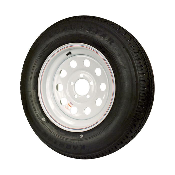Speed 8-ply radial trailer tire custom white modular