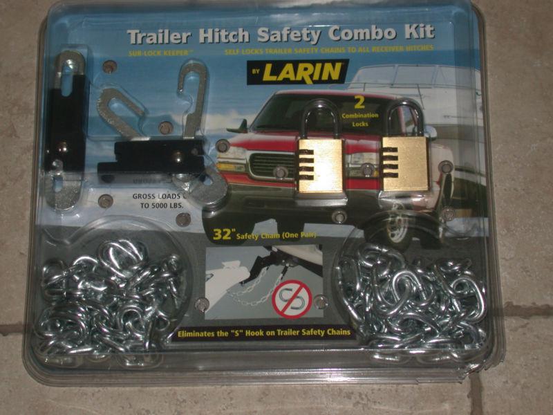 Trailer hitch safety combo kit
