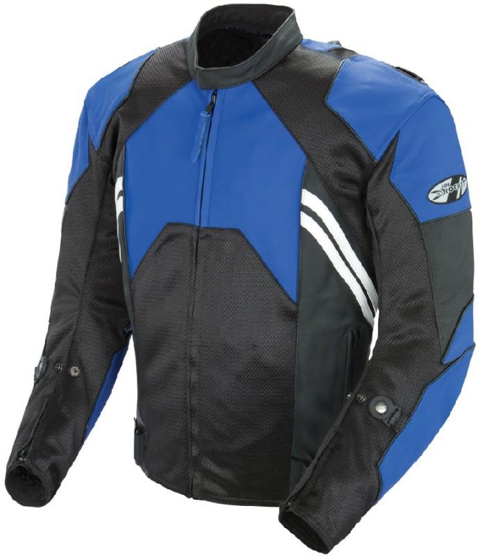 New joe rocket radar leather race jacket blue size 44